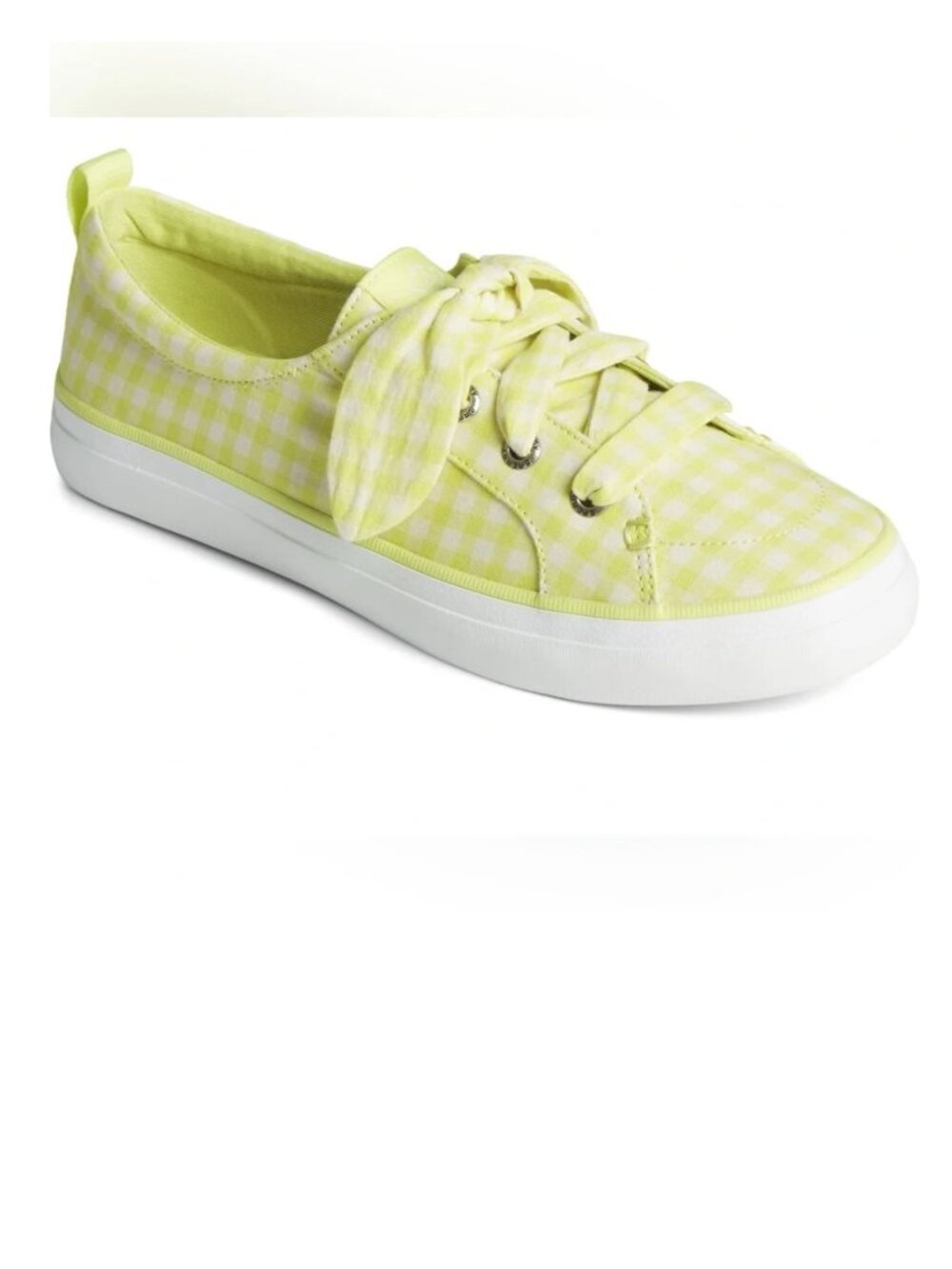 NEW Sperry Sneakers Women | Crest Vibe Gingham Sneaker Lime Sperry